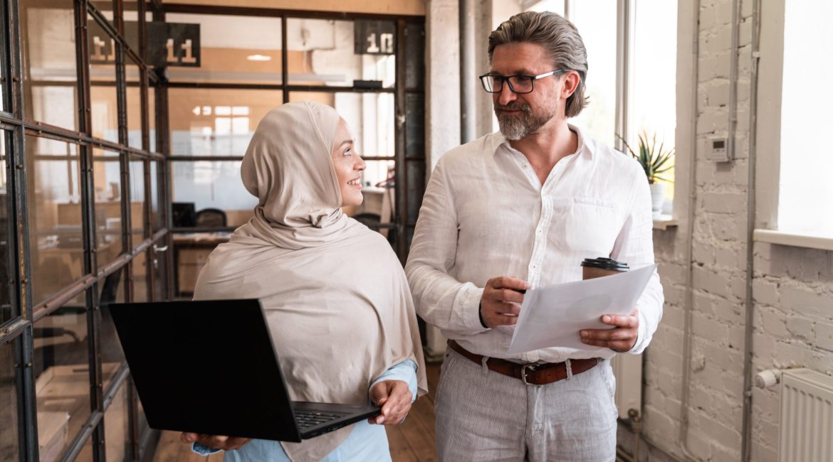 employees working in the office